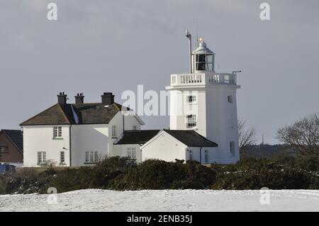Cromer lighthouse, Norfolk, England UK. Stock Photo