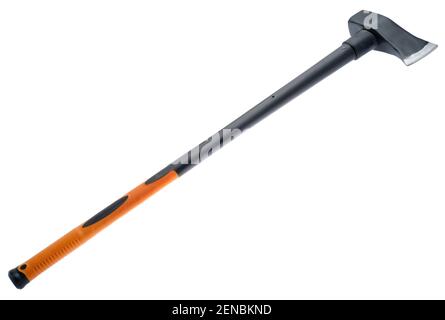 Axe Hammer with long handle. Heavy duty 6 lbs weight axe-hammer. Stock Photo