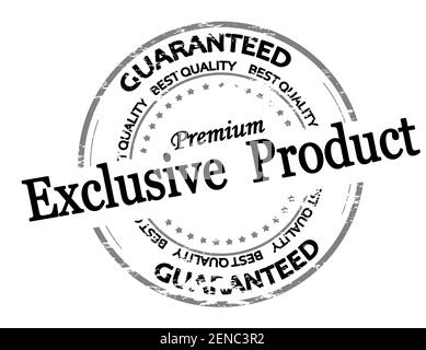 Rubber stamp with text exclusive product inside, vector illustration Stock Photo