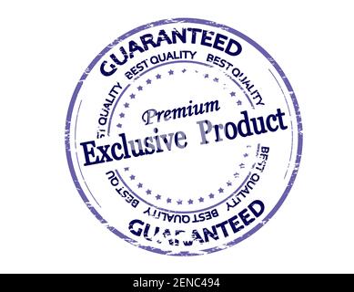 Rubber stamp with text exclusive product inside, vector illustration Stock Photo