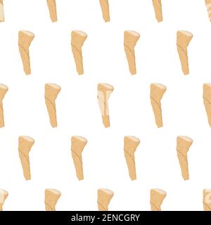 Seamless pattern with horseradish root. Vector nature graphic background. Natural textile. Stock Vector