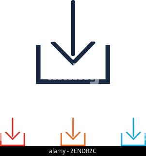 Download icon vector symbol illustration design template Stock Vector