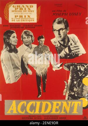 Accident Year: 1967 - UK Directed by Joseph Losey French poster Stock Photo