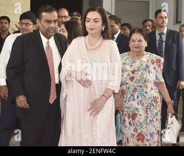 MUMBAI, INDIA - AUGUST 12: Reliance Industries chairman Mukesh Ambani ...