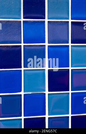 Blue decorative tiles. Velez Spain Stock Photo