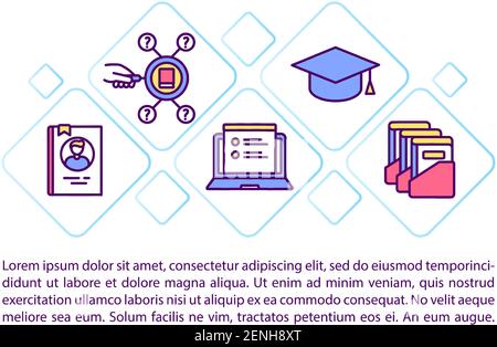 Academic research database guide concept icon with text Stock Vector ...