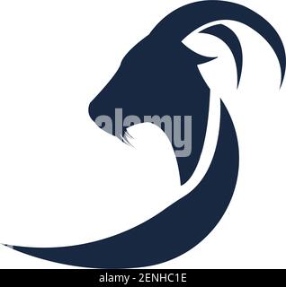 Goat Logo Template vector icon illustration design Stock Vector