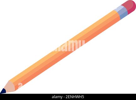 pencil school supply isometric icon Stock Vector