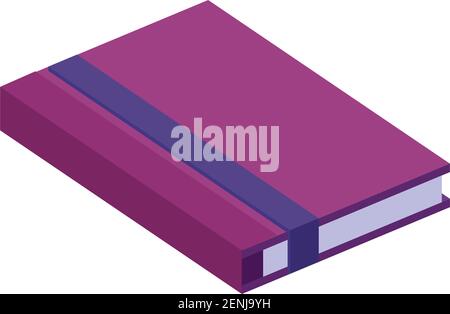 notebook school supply isometric icon Stock Vector