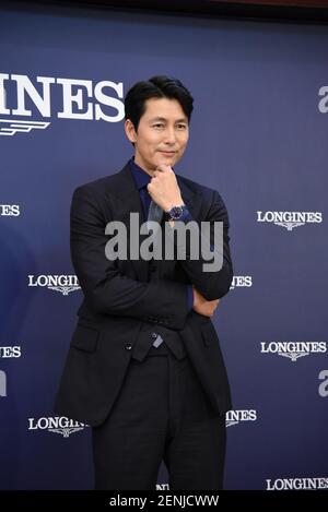 Korean actor and model Jung Woo sung attends the Longines press