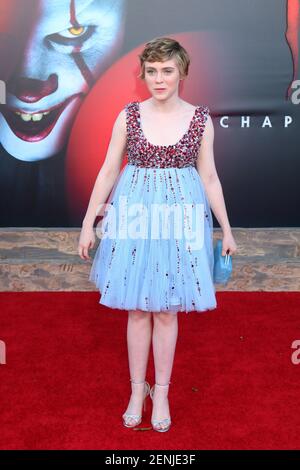 WESTWOOD, CA - AUGUST 26: Sophia Lillis attends the Premiere of Warner