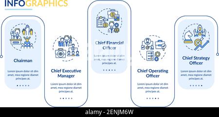 Top management positions vector infographic template Stock Vector Image ...