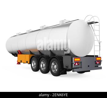 Tank Trailer Isolated Stock Photo