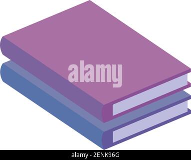 office archive books isometric icon Stock Vector
