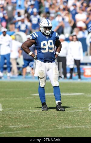 Men's Indianapolis Colts #99 Justin Houston White 100th Season