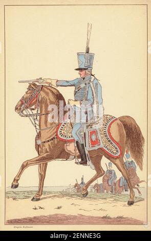 officier du 3e régiment de hussards au début du 1er Empire Stock Photo