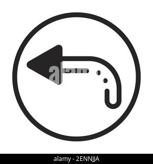 replay or play back vector icon for apps and websites Stock Vector