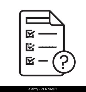 Hypothesis or basic assumption line art vector icon for apps or websites Stock Vector