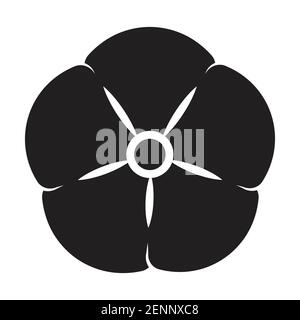 Cotton boll / cotton flower flat vector icon for apps and websites Stock Vector
