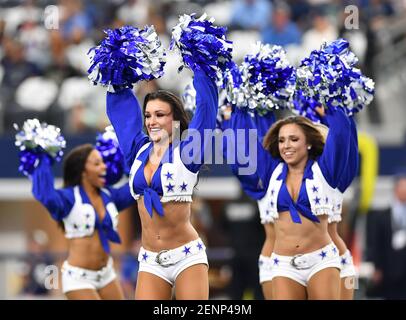 19 September 2010: Dallas Cowboys cheerleaders perform during the game  between the Chicago Bears and the Dallas Cowboys. The Bears won 27-20 at  Cowboys Stadium, Arlington, Texas. (Icon Sportswire via AP Images