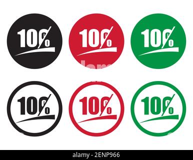 One hundred percentage or 100 percent number with underline flat vector icon for apps and websites Stock Vector