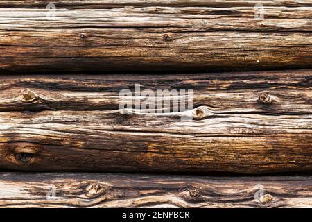 Old flamed wooden beams texture Stock Photo