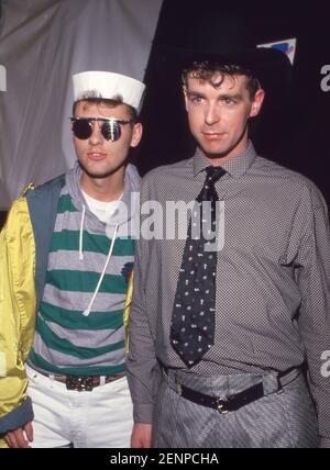 PET SHOP BOYS at the 1986 MTV Awards with Chris Lowe at left and Neil ...