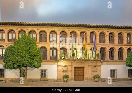 Ronda town hall facade, one of the most beautiful towns in Malaga, Spain Stock Photo