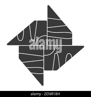 Danish pastry breads flat vector icon for apps and website Stock Vector