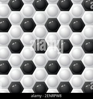 Hexagon football background Stock Vector