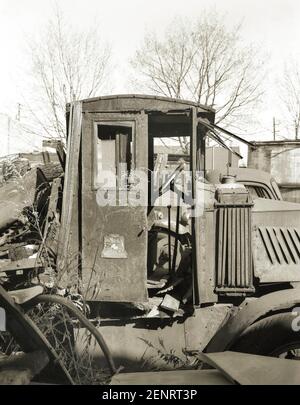 Exterior of an old  Antique Mack Truck,International Motor Company, Wilkes Barre, Pennsylvania, USA. Wyoming Valley. Luzerne County. Stock Photo