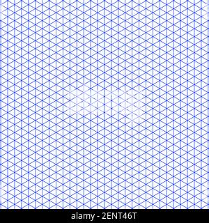 Grid paper. Isometric black grid on white background. Abstract lined transparent illustration. Geometric pattern for school, copybooks, notebooks Stock Vector