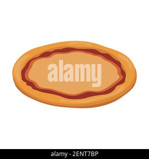 Form for pizza. Empty to fill by yourself. Vector illustration isolated on white background. Stock Vector