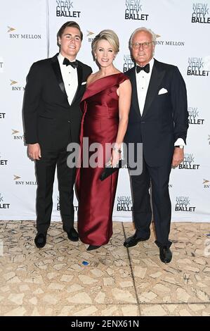 Deborah Norville, son Kyle Wellner & husband Karl Wellner attending the ...