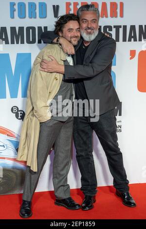 John-Henry Butterworth and Jez Butterworth attend the Le Mans 66 UK Premiere during the 63rd BFI London Film Festival at the Odeon Luxe Leicester Square on October 10, 2019 in London, England.(Ph?oto by Robin Pope/ SIPA USA)