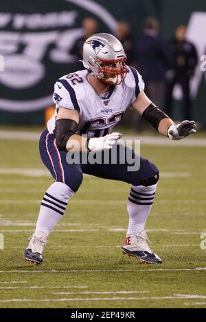 New York Jets guard Chris Glaser (64) reacts against the Atlanta Falcons  during a preseason NFL football game Monday, Aug. 22, 2022, in East  Rutherford, N.J. (AP Photo/Adam Hunger Stock Photo - Alamy