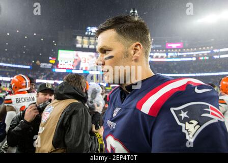 October 27, 2019; Foxborough, MA, USA; Cleveland Browns wide receiver  Antonio Callaway (11) in action during the NFL game between Cleveland Browns  and New England Patriots at Gillette Stadium. Anthony Nesmith/(Photo by