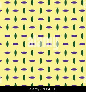 Long oval shaped violet and green color pattern on light yellow background book cover,  present, wallpaper, wrapping, texture, ornaments packing, carp Stock Vector