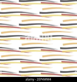 Three color line flow pattern for dress and carpet, paper printing, wrapping, wallpaper Stock Vector