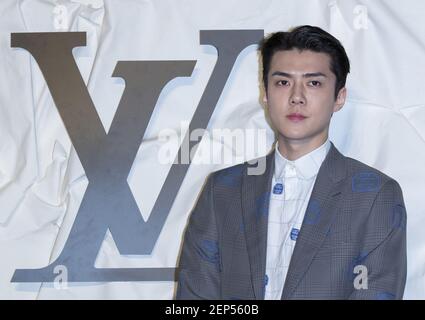 South Korean singer Sehoon member of KPop boy band EXO attends a photo  call for the Louis Vuitton launching at Louis Vuitton Seoul in Seoul South  Korea on October 30 2019 Photo by Lee YounghoSipa USA Stock Photo   Alamy