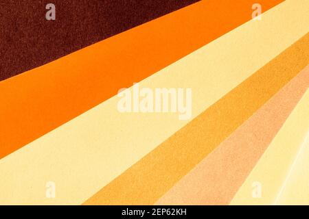 Colorful paper background, paper board and geometric figures, pastel brown gradient Stock Photo