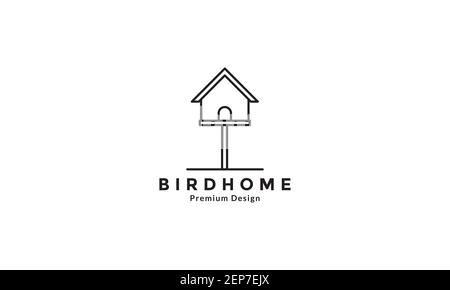 modern birdhouse  logo design vector icon symbol graphic illustration Stock Vector