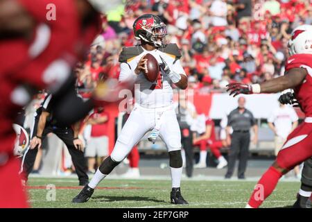 November 10, 2019: Tampa Bay Buccaneers tight end O.J. Howard (80) warms up  before the NFL game between the Arizona Cardinals and the Tampa Bay  Buccaneers held at Raymond James Stadium in