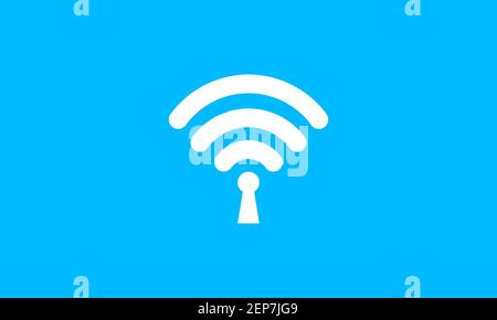 internet connect lock key logo design vector icon symbol graphic illustration Stock Vector