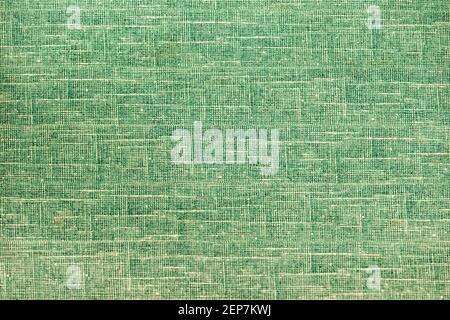 full framed old used green fabric texture Stock Photo