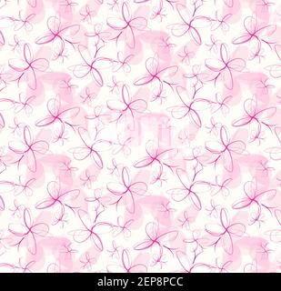Seamless pattern colorful modern style abstract graphic background from various rounded shapes Stock Vector