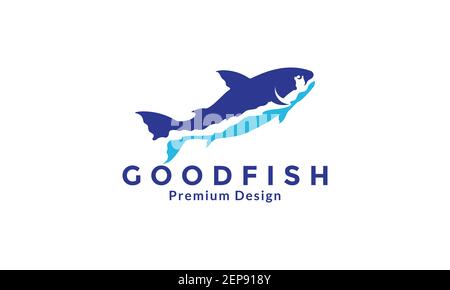 modern color salmon fish logo design vector icon symbol illustration Stock Vector