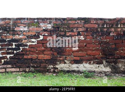 Vintage brick wall background of natural cement or stone old texture as a retro pattern wall. It is a concept or metaphor wall banner, grunge, materia Stock Photo