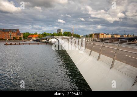 Lille Langebro bridge in Copenhagen, Denmark Stock Photo