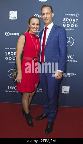 Laureus Charity Night with Tennis Champion Martina Hingis and husband ...